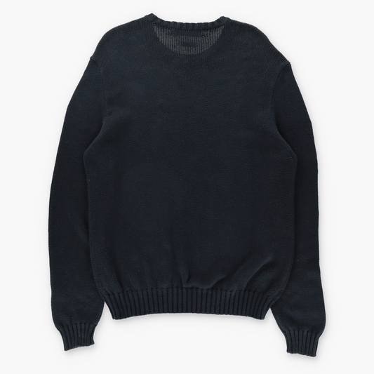 Vintage RALPH LAUREN POLO Black & Purple Embroidered Pony Logo Knit Sweater (L TALL) Vintage Sole Melbourne