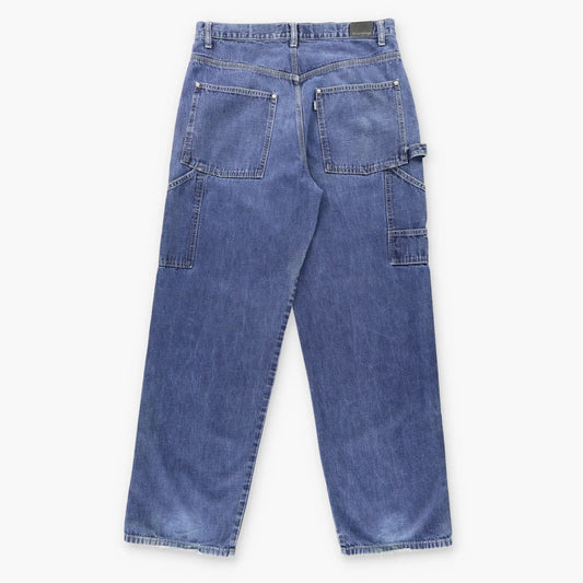 Vintage LEVI'S SILVERTAB Carpenter Back Strap Detail Blue Denim Jeans (33 x 34) ***COCO Vintage Sole Melbourne
