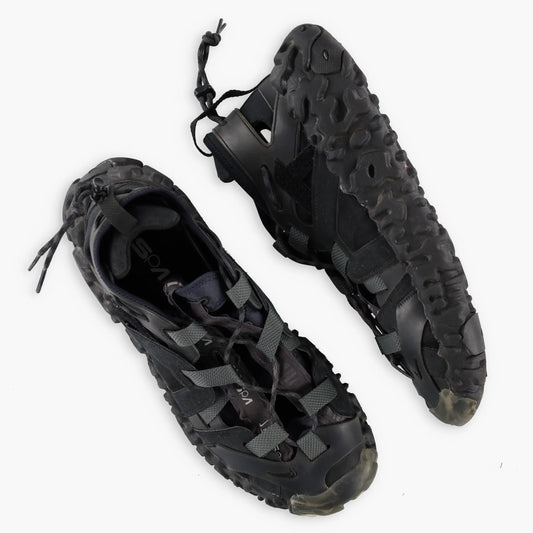 NIKE ISPA OverReact Black Swoosh Sandal Shoes (12) Vintage Sole Melbourne