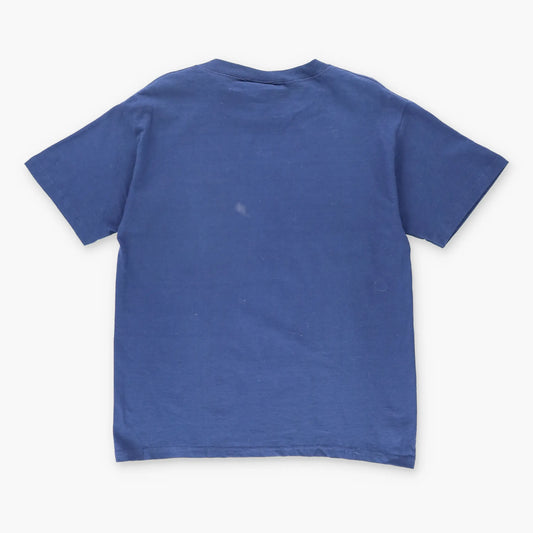 Vintage NIKE New With Tags Embroidered Swoosh Navy & White T-Shirt (S)