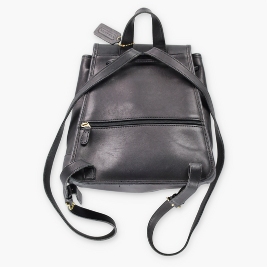 COACH 9791 Black Leather Turnlock Clasp Backpack USA Made Vintage Sole Melbourne