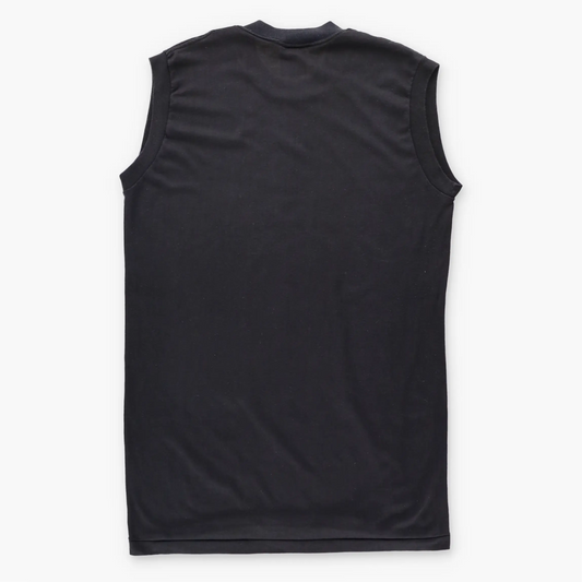 Vintage 1988 HARLEY DAVIDSON "Real Steel" Black Single Stitch Sleeveless Tee USA Made (M TALL) Vintage Sole Melbourne