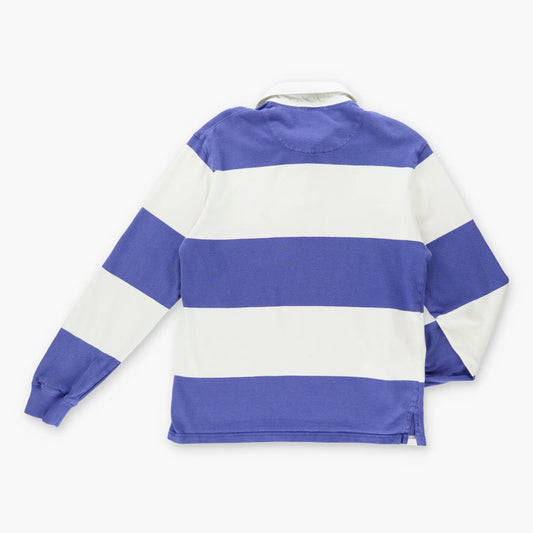 Vintage POLO RALPH LAUREN Quarter Zip Stripe Rugby Jersey Sweatshirt (M)