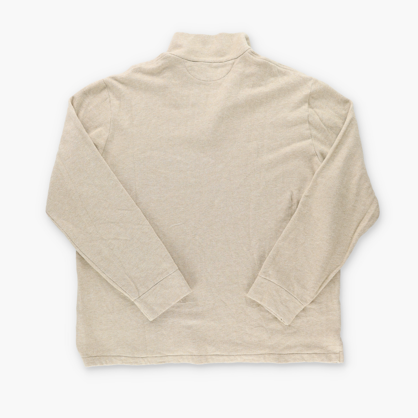 RALPH LAUREN POLO Beige Quarter Zip Pull Over Sweatshirt (XXL)