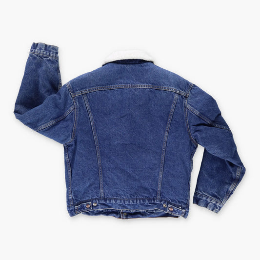 LEVI'S Blue Denim Sherpa Lined USA Made Trucker Jacket (S-M) Vintage Sole Melbourne