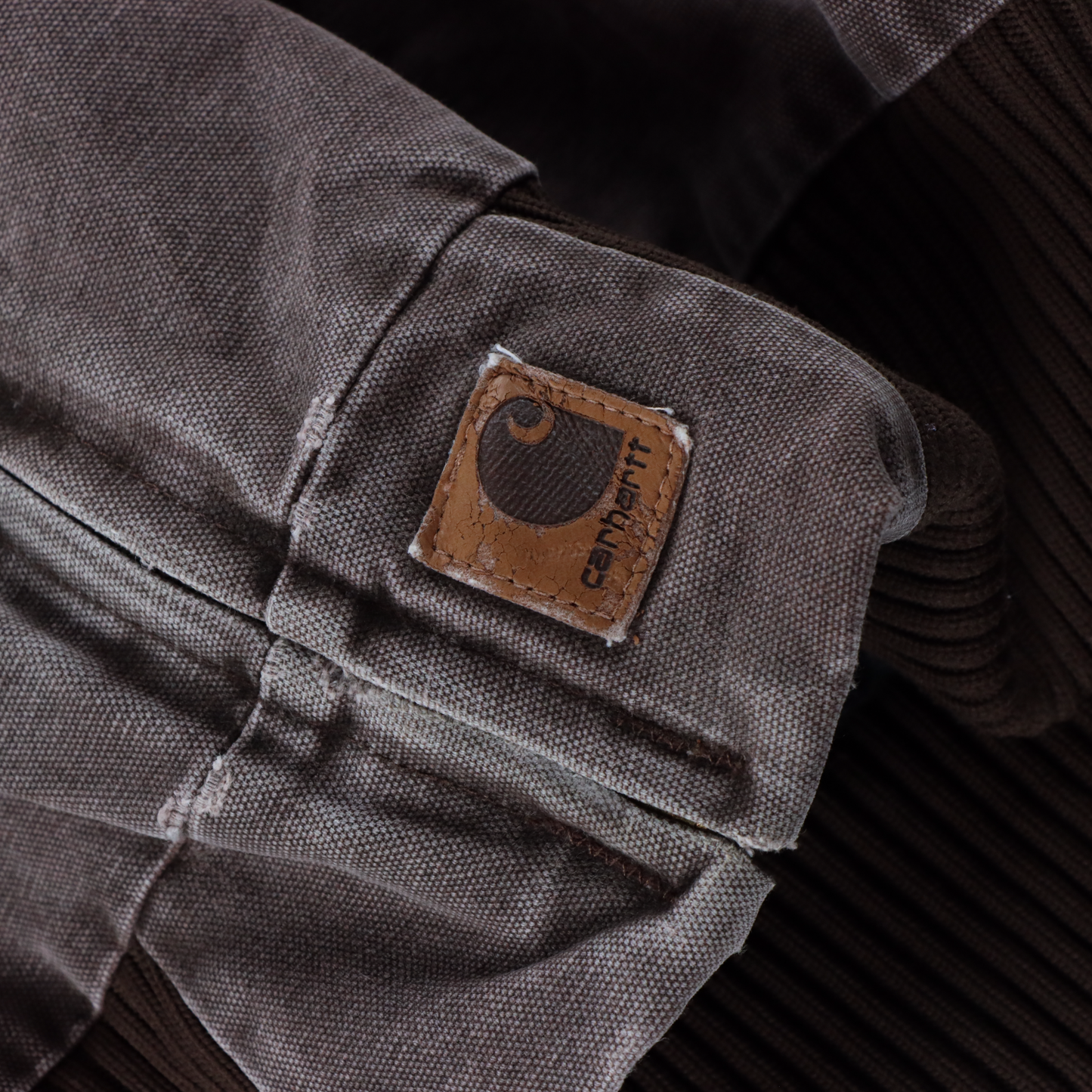 CARTHARTT J14 CHT 'Santa Fe' Brown Canvas Corduroy Collar Jacket (XL)