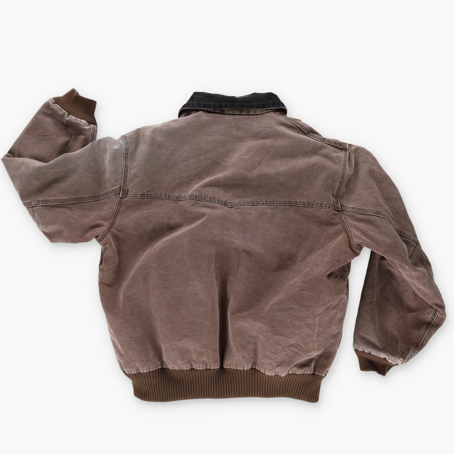 CARTHARTT J14 CHT 'Santa Fe' Brown Canvas Corduroy Collar Jacket (XL)