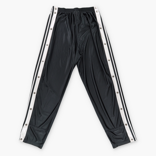 ADIDAS Tear Away Stripe Satin Black & White Track Pants (L)