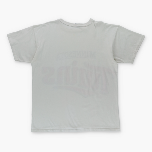 1987 CHAMPION Minnesota Twins USA Made MLB White Tee (L)