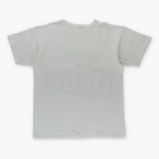 1987 CHAMPION Minnesota Twins USA Made MLB White Tee (L) - Vintage Sole Melbourne
