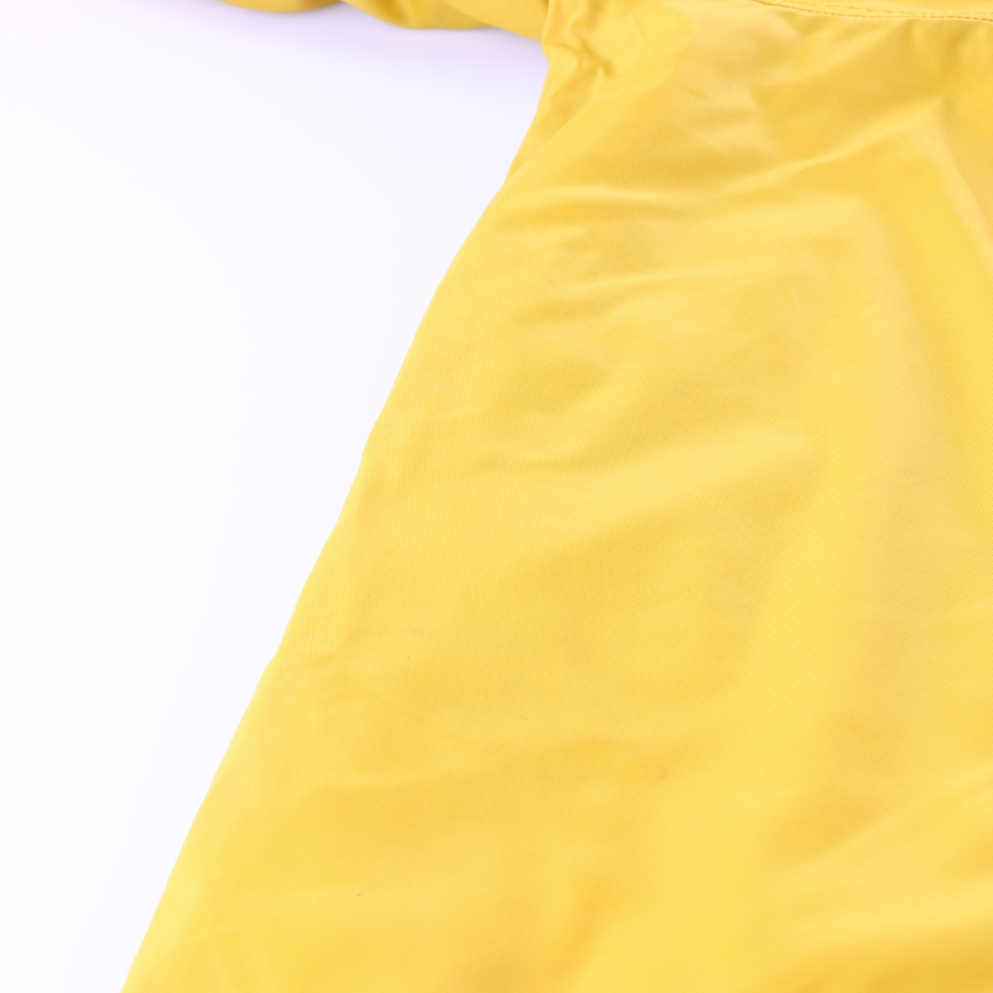 NIKE 90s Yellow Black Centre Swoosh Oversized Anorak Pullover Windbreaker (L)