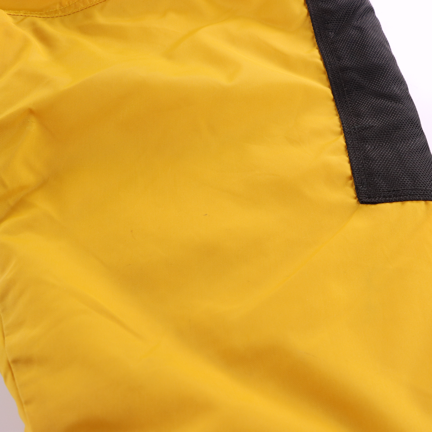 NIKE 90s Yellow Black Centre Swoosh Oversized Anorak Pullover Windbreaker (L)