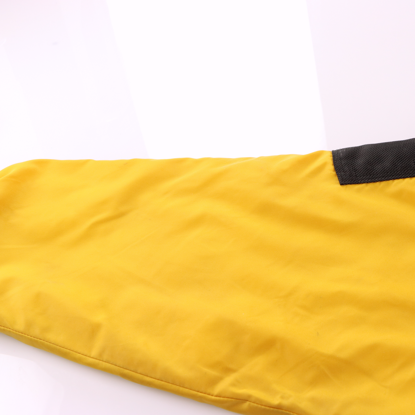 NIKE 90s Yellow Black Centre Swoosh Oversized Anorak Pullover Windbreaker (L)