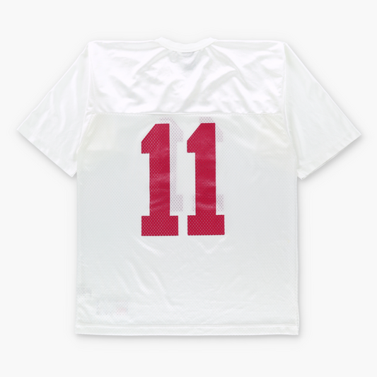 NIKE Team #11 White Mesh College Football Jersey (M-L) Vintage Sole Melbourne