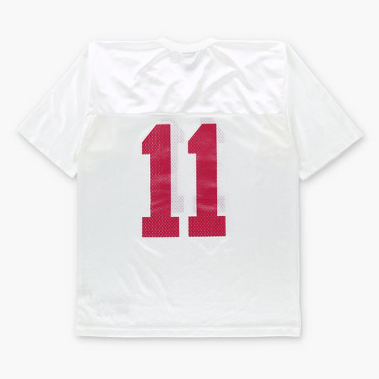 NIKE Team #11 White Mesh College Football Jersey (M-L) Vintage Sole Melbourne