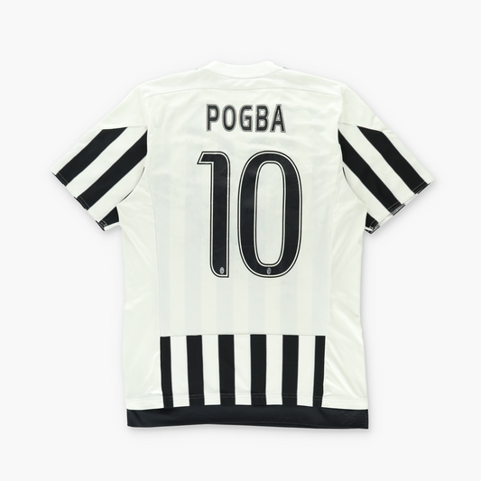 ADIDAS Juventus 2015/2016 Pogba #10 Home Soccer Jersey Tee (S-M)