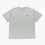 NIKE Heather Grey Embroidered Swoosh Logo Tee USA Made (L-XL)