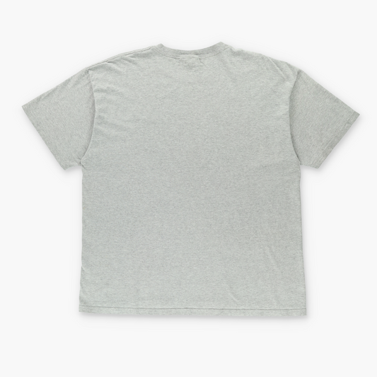 NIKE Heather Grey Embroidered Swoosh Logo Tee USA Made (L-XL)