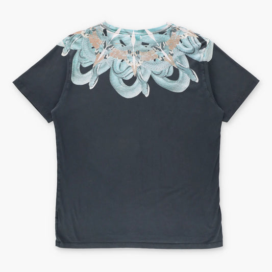 MARCELO BURLON Black & Green Intertwined Snakes Graphic T-Shirt (L) ***COCO Vintage Sole Melbourne