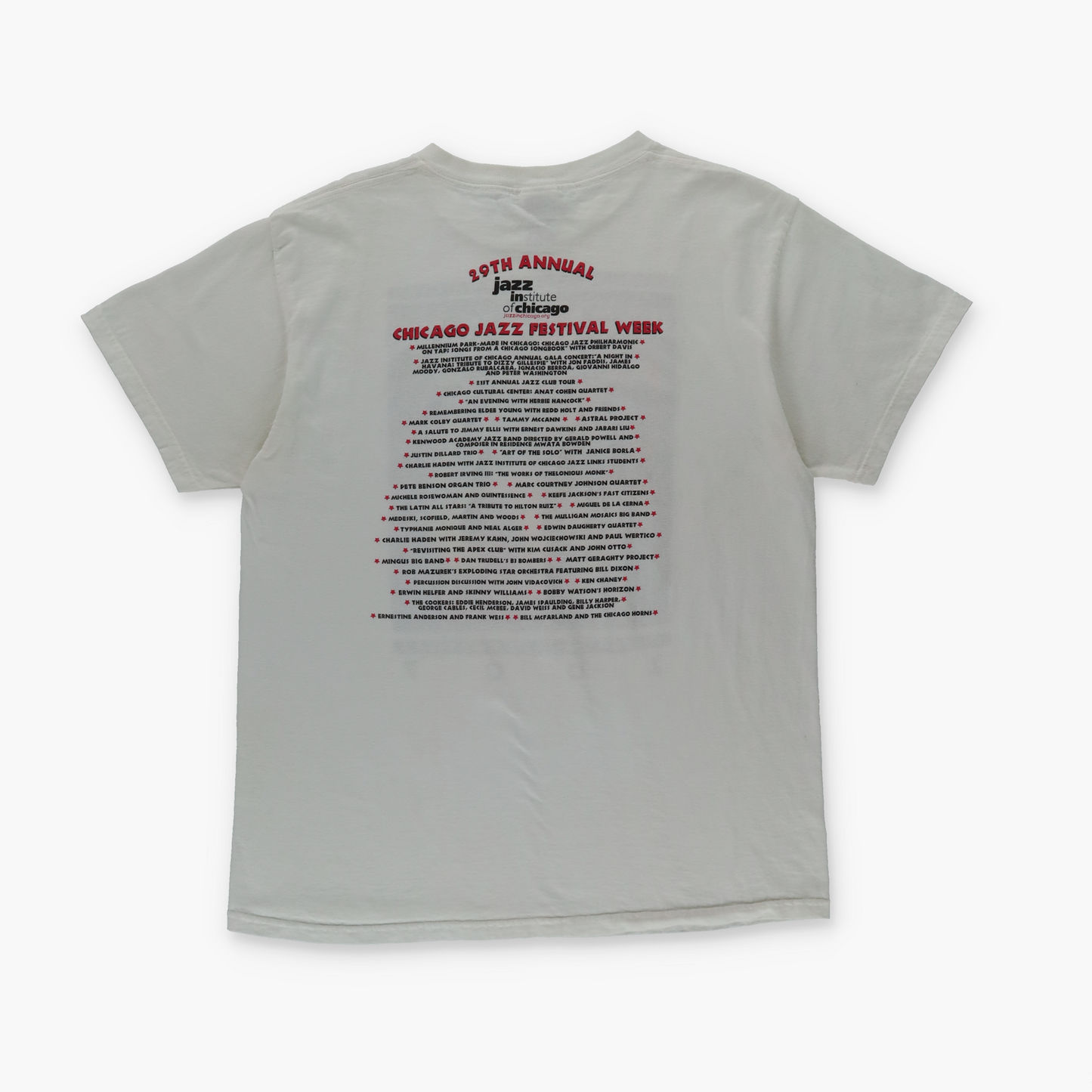 Y2K CHICAGO JAZZ FESTIVAL Colourful Music Band Tee (M-L)