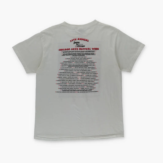 Y2K CHICAGO JAZZ FESTIVAL Colourful Music Band Tee (M-L) Vintage Sole Melbourne