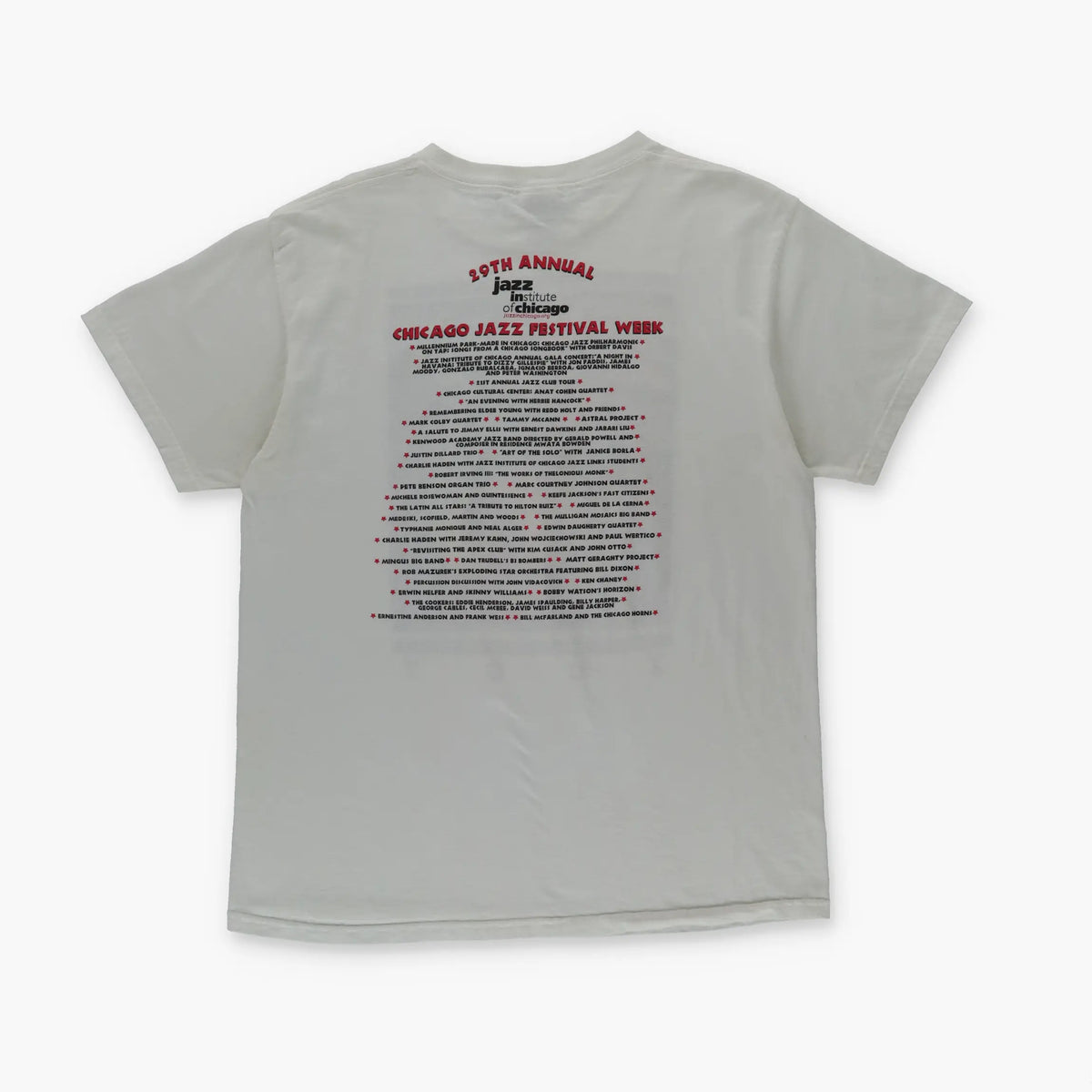 Y2K CHICAGO JAZZ FESTIVAL Colourful Music Band Tee (M-L) Vintage Sole Melbourne