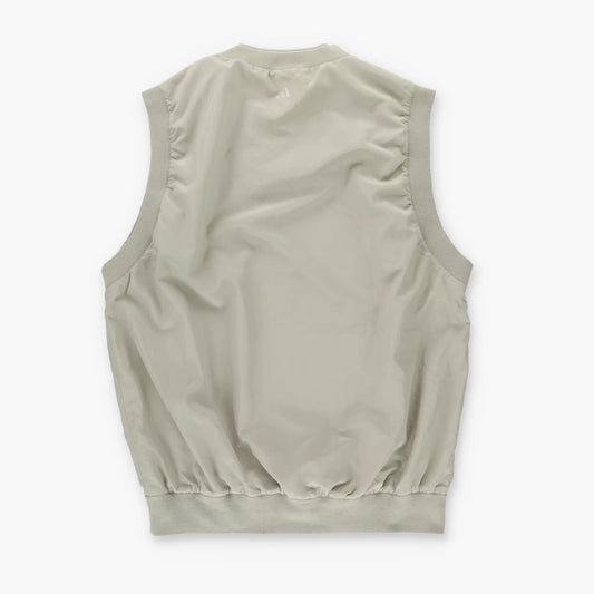 ADIDAS Embroidered Logo Beige & White Golf Vest (L) Vintage Sole Melbourne