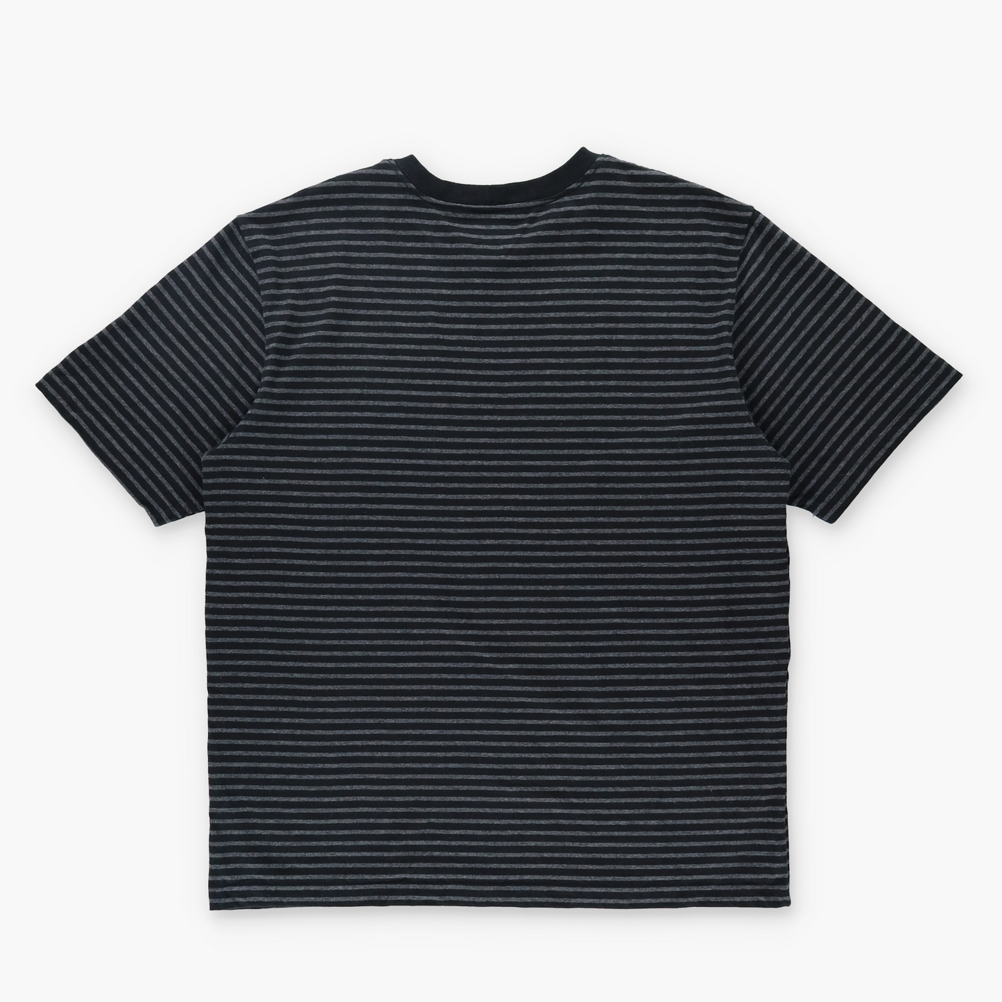 CARHARTT 'Original Fit' Black & Grey Striped Pocket Tee (L-XL)