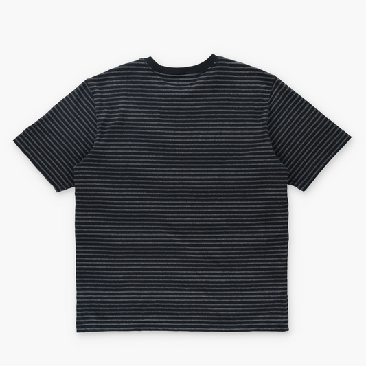 CARHARTT 'Original Fit' Black & Grey Striped Pocket Tee (L-XL)