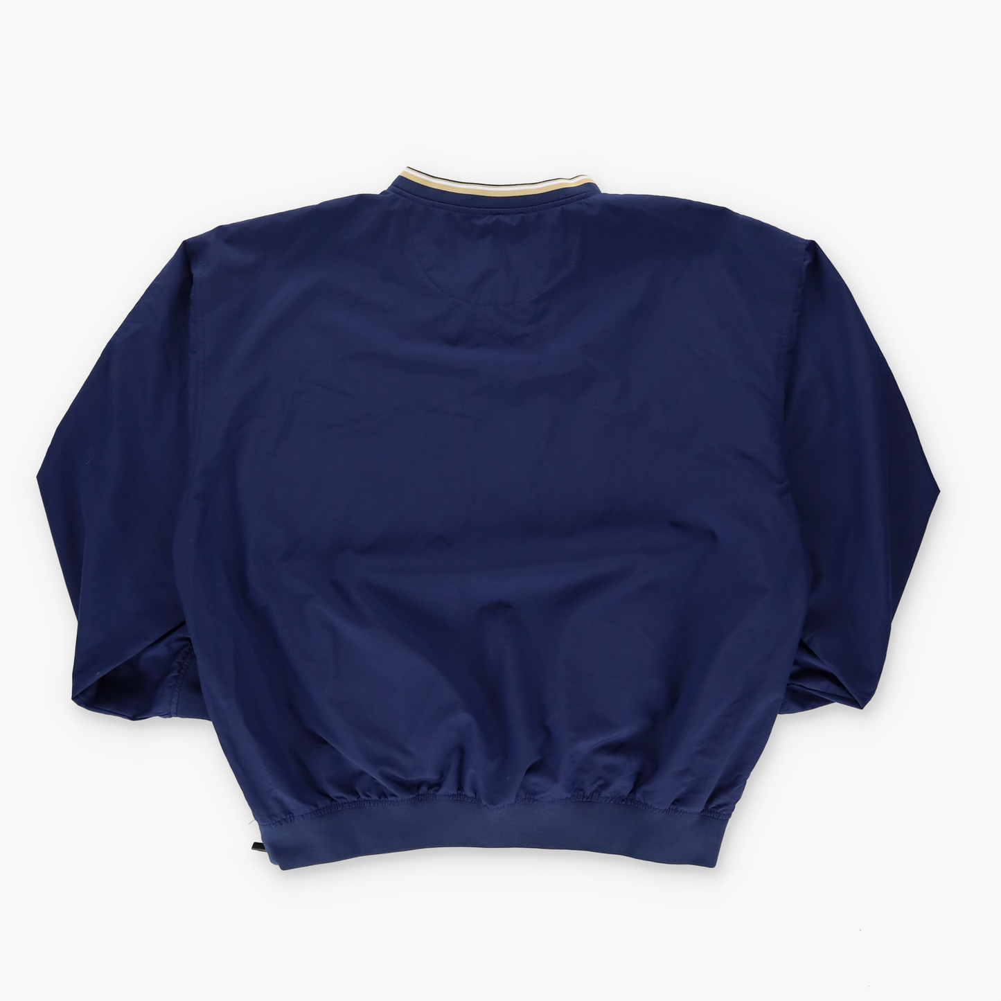 NIKE BYU Embroidered Centre Swoosh Logo Navy Varsity Windbreaker Sweatshirt (XL)