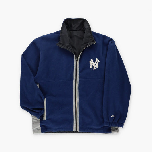 New York Yankees MLB Fleece Lined Reversible PRO PLAYER Genuine Merchandise Jacket (M) Vintage Sole Melbourne