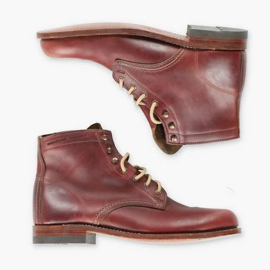 Vintage WOLVERINE 1000 Mile USA Made Leather Boots (11) *Aubs Vintage Sole Melbourne