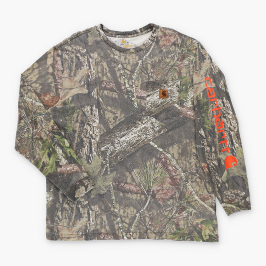 CARHARTT x MOSSY OAK Front Pocket Camo Long Sleeve T-Shirt (XL-XXL)
