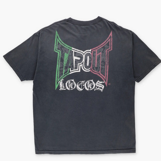 TAPOUT 'Locos' Y2K Grunge Mexican Calavera Graphic T-Shirt (XL) - Vintage Sole Melbourne