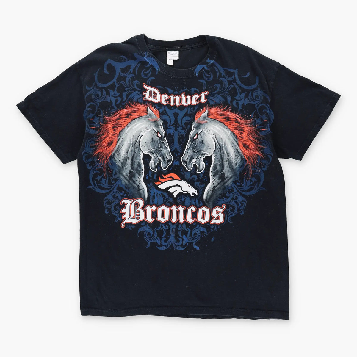 DENVER BRONCOS NFL Face Off Animal Football Tee (L) - Vintage Sole Melbourne
