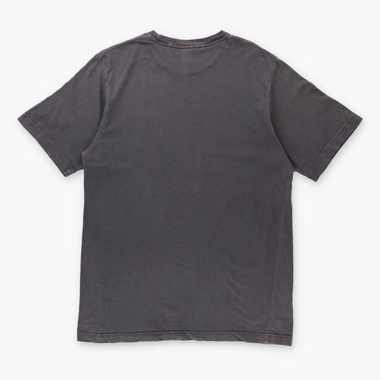 NIKE Embroidered Swoosh Logo Grey & White T-Shirt (M) - Vintage Sole Melbourne