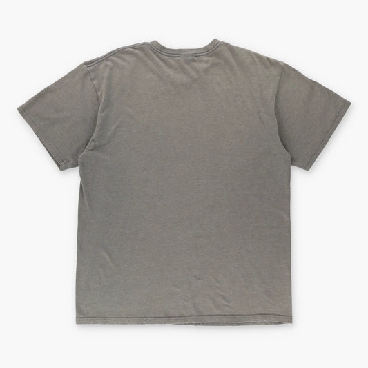 NIKE Taupe Embroidered Swoosh Logo Casual Tee (L) Vintage Sole Melbourne