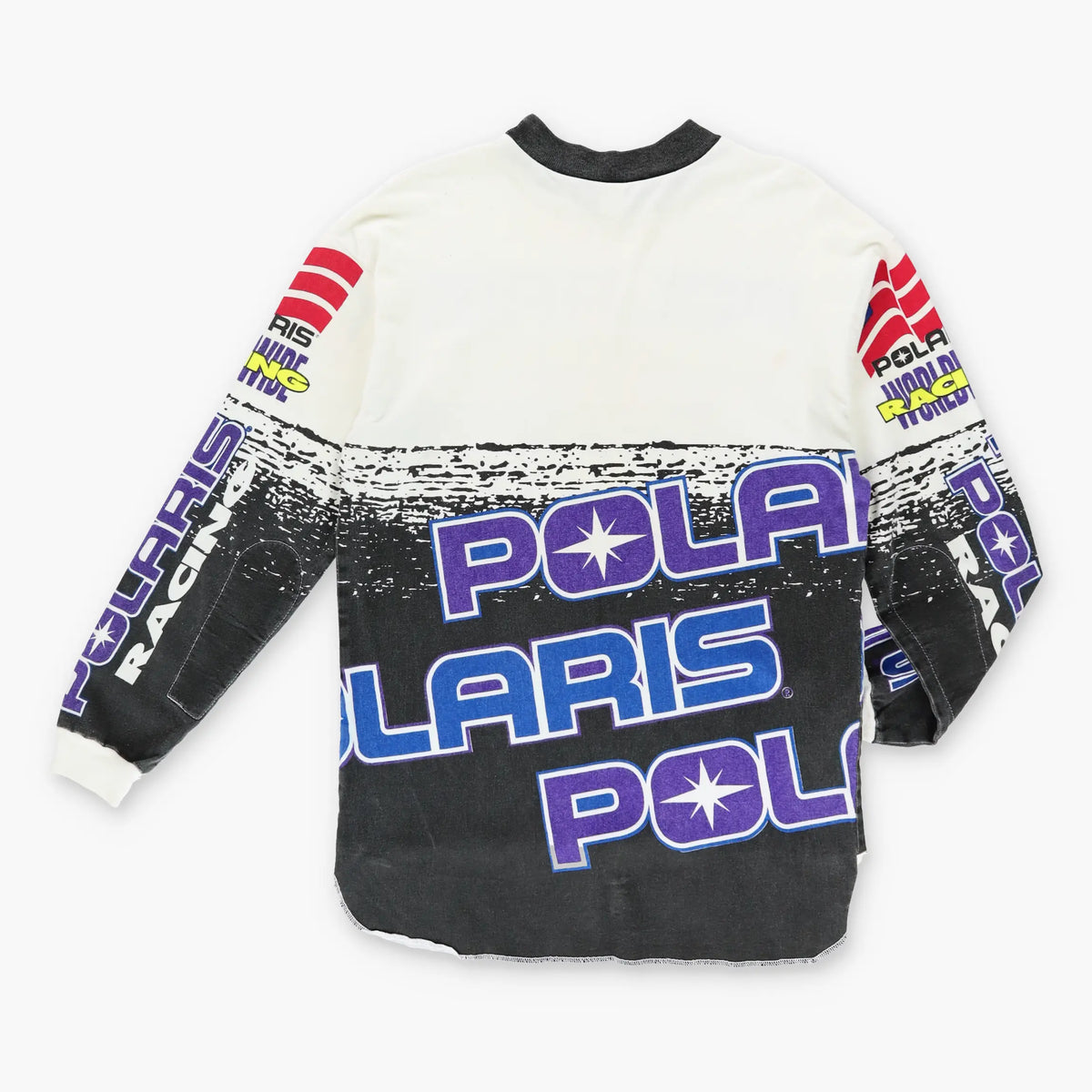 Polaris NASCAR Racing Colourful All Over Long Sleeve Tee (M) Vintage Sole Melbourne