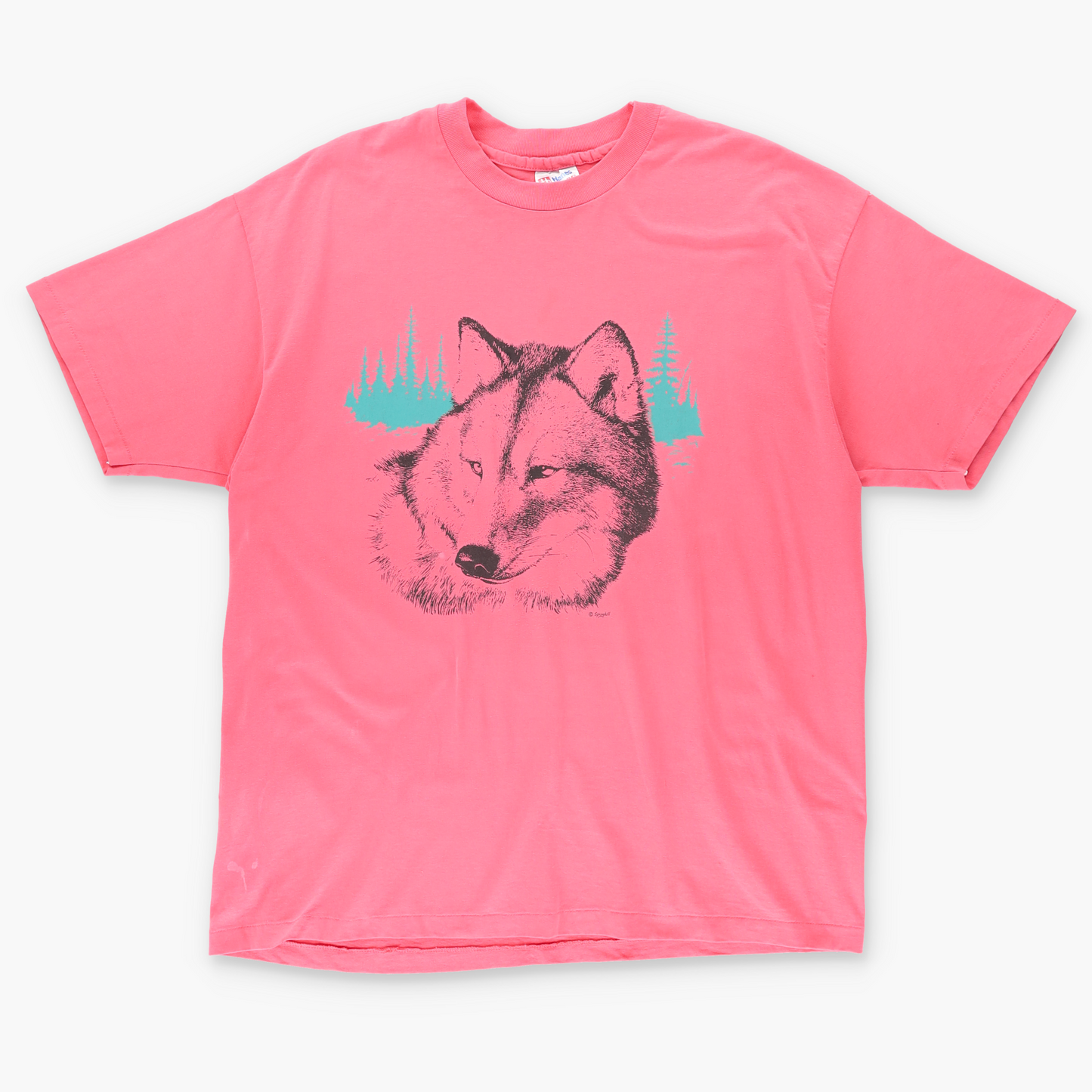 Spring Hill Wolf Forrest Coral USA Made Graphic Tee (XL)