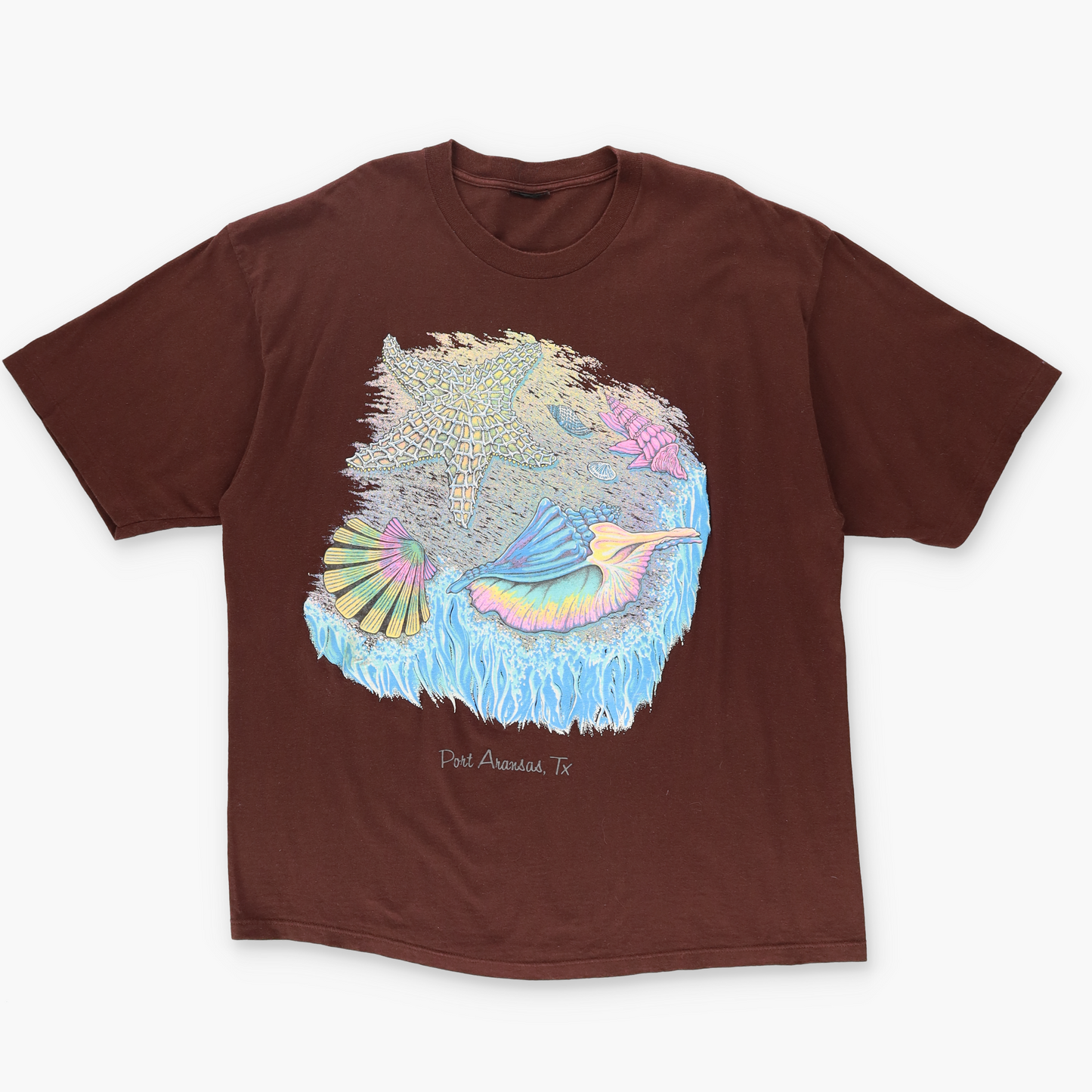 TEXAS Fluro Multicolour Port Aransas Reef Graphic Tee (XXL-XXXL)