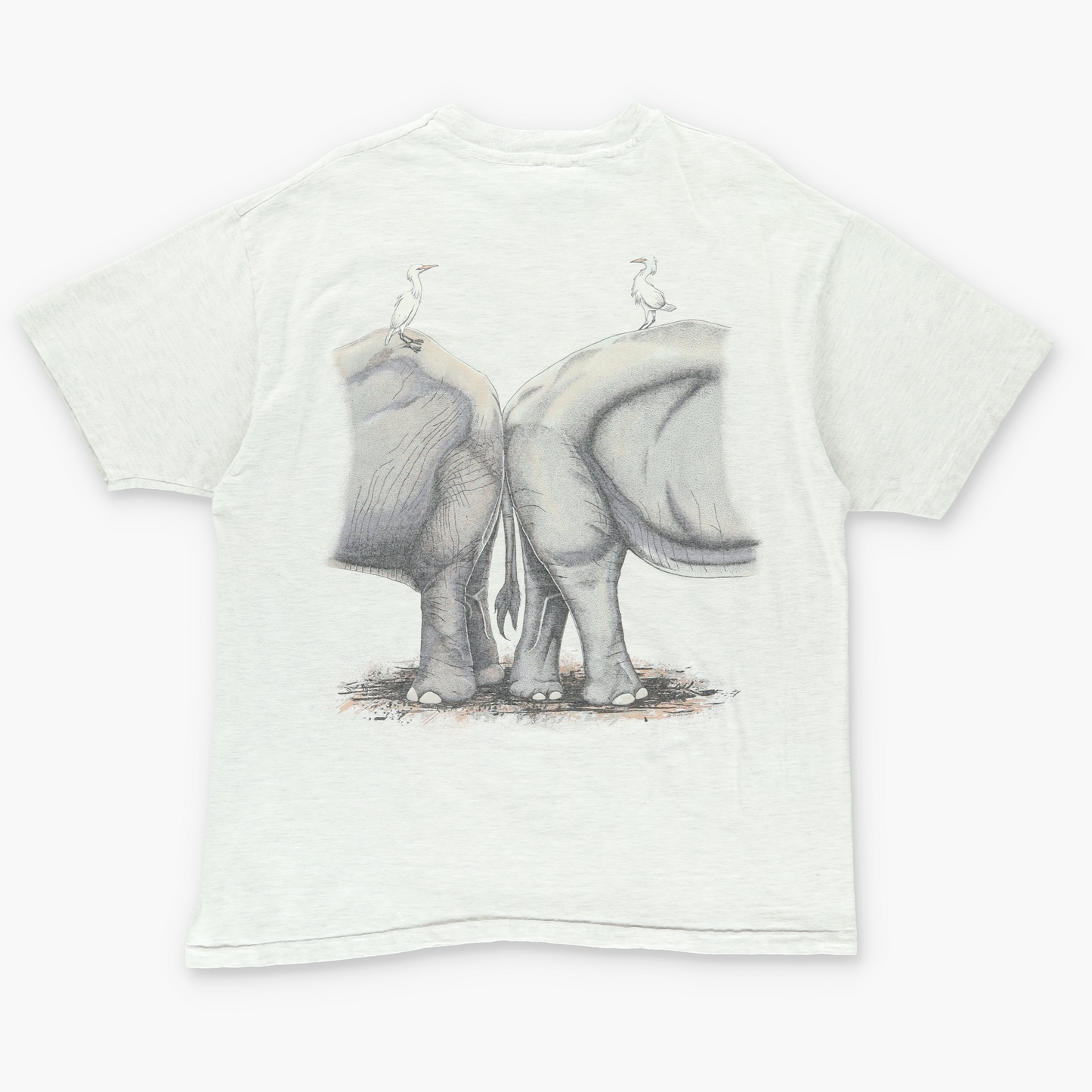 1992 Two Elephant Africa Asia Double Sided USA Made Tee (XL)