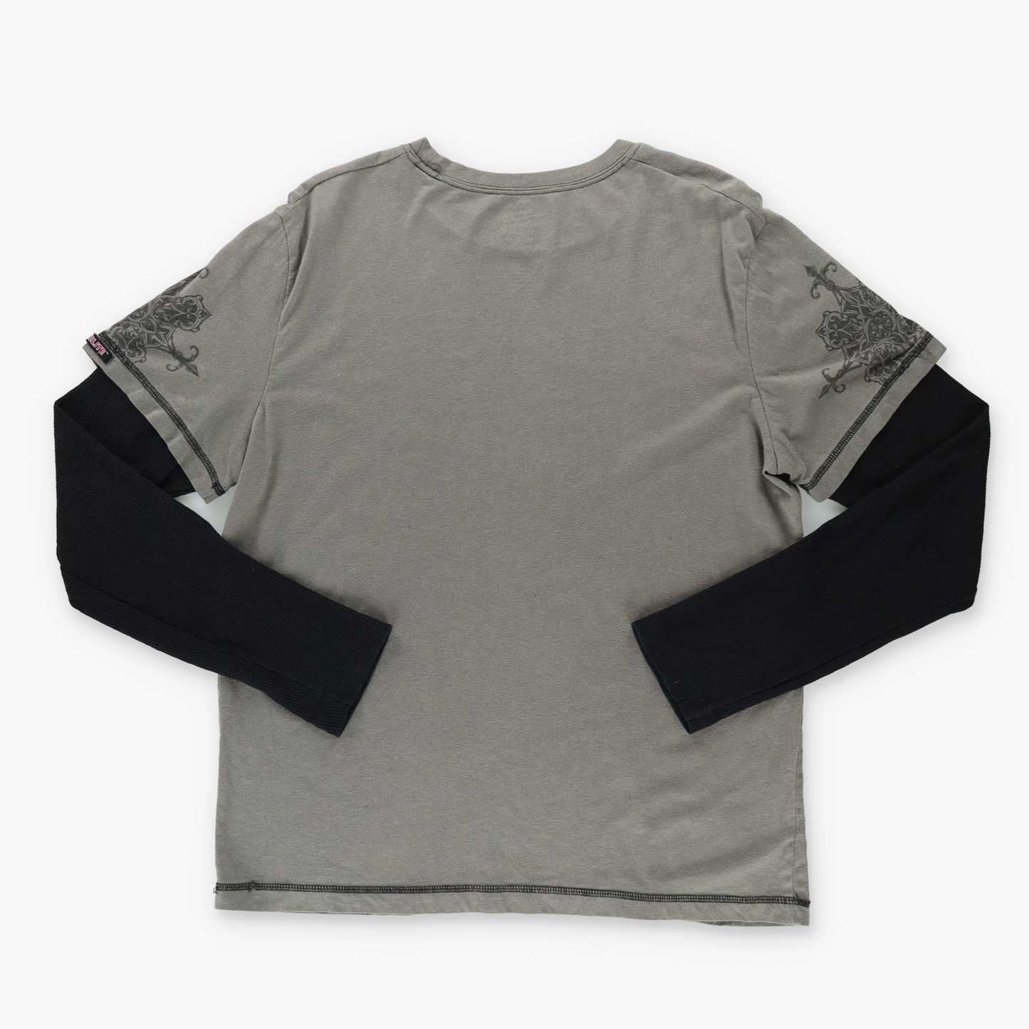 MMA ELITE Y2K Skull Grunge Long Sleeve Graphic Tee (L-XL)