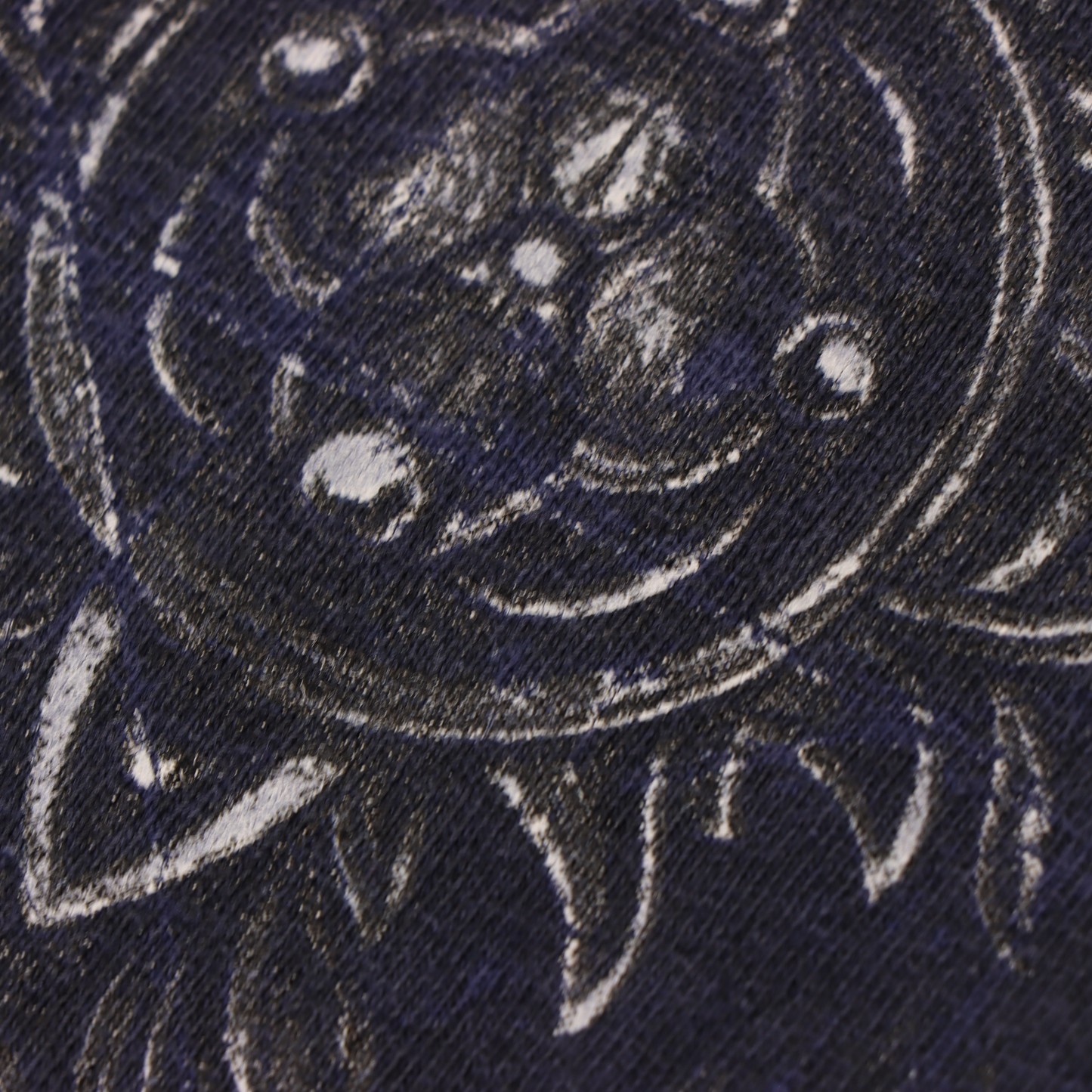 Y2K Cross Wing Goth Graphic Navy Tee (L)