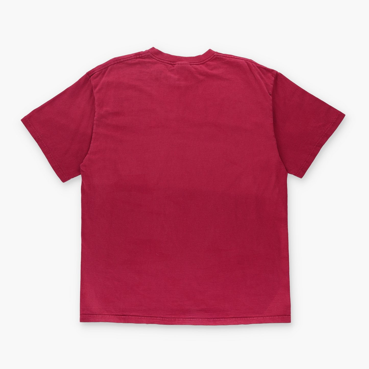 NIKE Classic Red & White Embroidered Swoosh Logo Tee (L-XL)