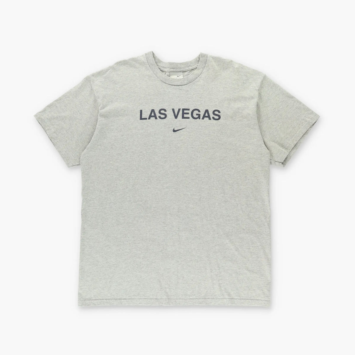NIKE Las Vegas Heather Grey & Black Swoosh Logo Tee (XL) Vintage Sole Melbourne