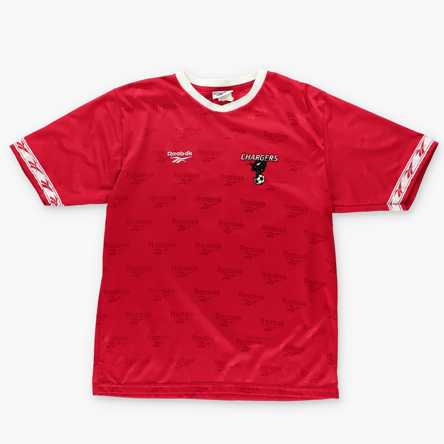 REEBOK 90s Chargers Soccer All Over Logo Jersey (L)