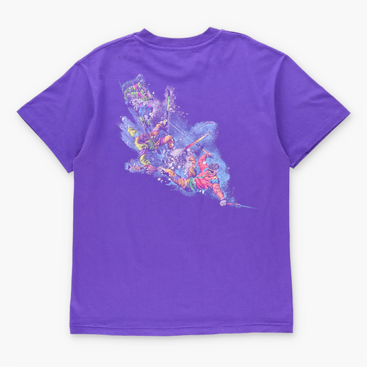 Vintage Okemo Ski Resort Double Sided Purple Single Stitch Tee USA Made (M TALL) Vintage Sole Melbourne