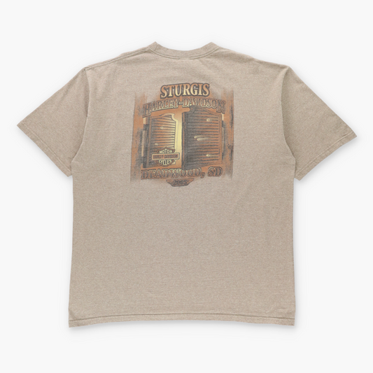 Vintage 2005 HARLEY DAVIDSON Sturgis USA Made Deadwood South Dakota Tee (XXL) Vintage Sole Melbourne