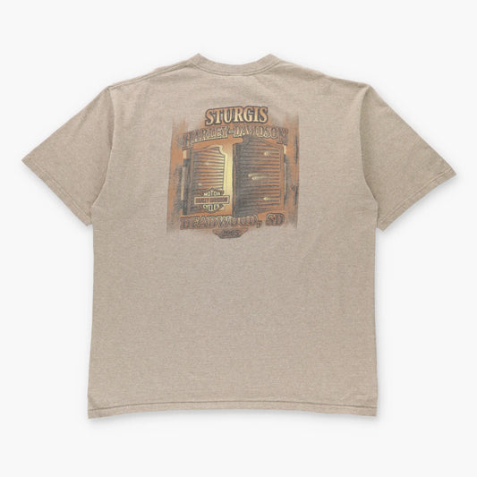 Vintage 2005 HARLEY DAVIDSON Sturgis USA Made Deadwood South Dakota Tee (XXL) Vintage Sole Melbourne
