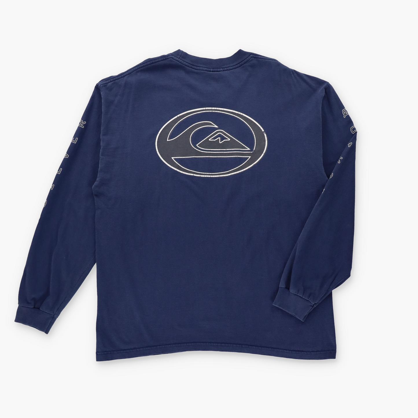 QUIKSILVER Logo Graphic Classic Blue Long Sleeve T-Shirt (L)